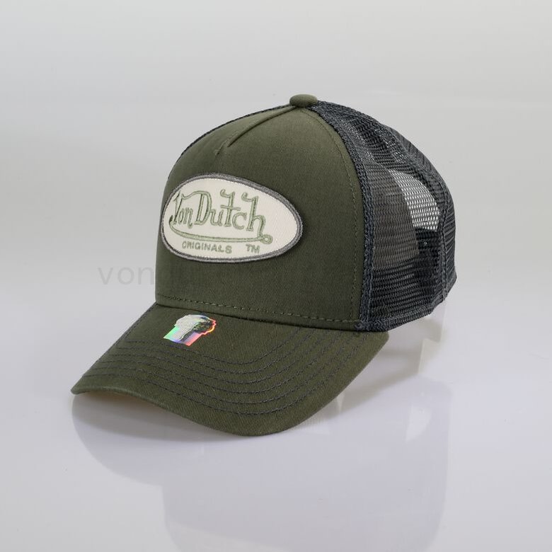 (image for) Großhandel Von Dutch Originals -Trucker Boston Cap, khaki/grey F08161034-01253